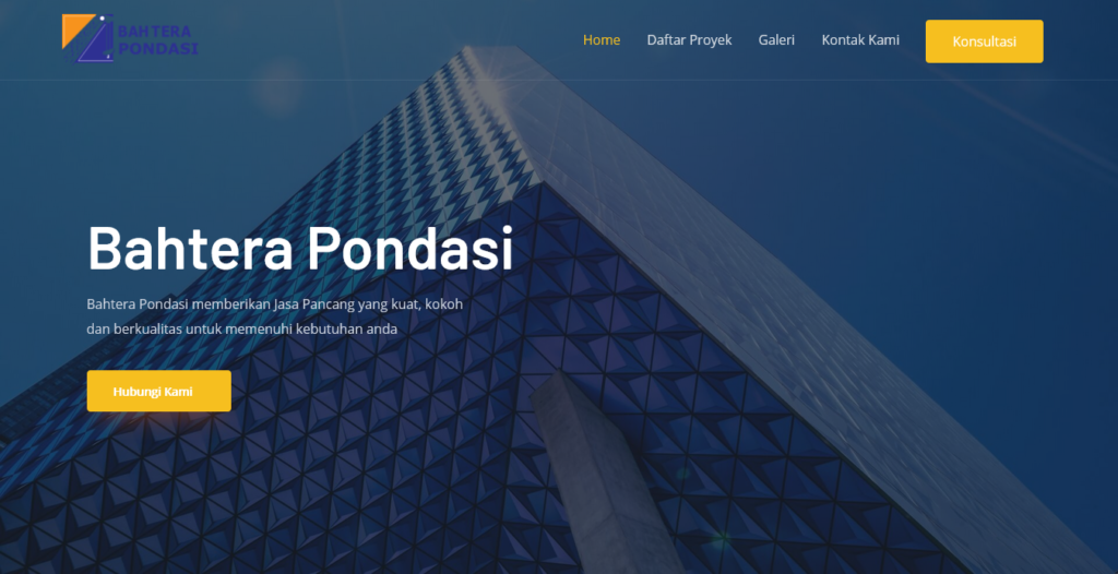 Website Bahtera Pondasi